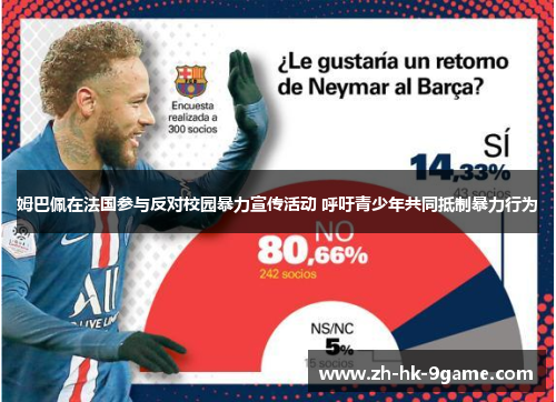 姆巴佩在法国参与反对校园暴力宣传活动 呼吁青少年共同抵制暴力行为 姆巴佩在法国参与反对校园暴力宣传活动 呼吁青少年共同抵制暴力行为