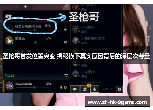 圣枪哥首发位置突变 揭秘换下真实原因背后的深层次考量 圣枪哥首发位置突变 揭秘换下真实原因背后的深层次考量
